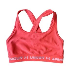 Under Armour Coral Pink Compression Sports Bra